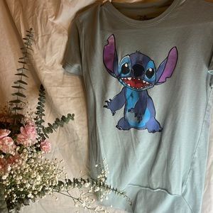 Blue stitch, graphic, tee, extra small juniors